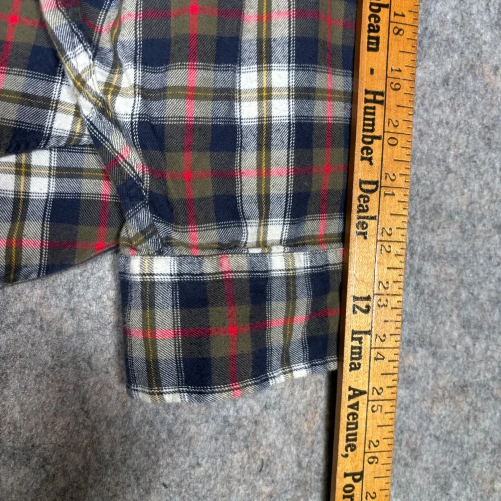 Brooks Brothers 346 Button Down Mens XXL Plaid Flannel Shirt Regular Fit